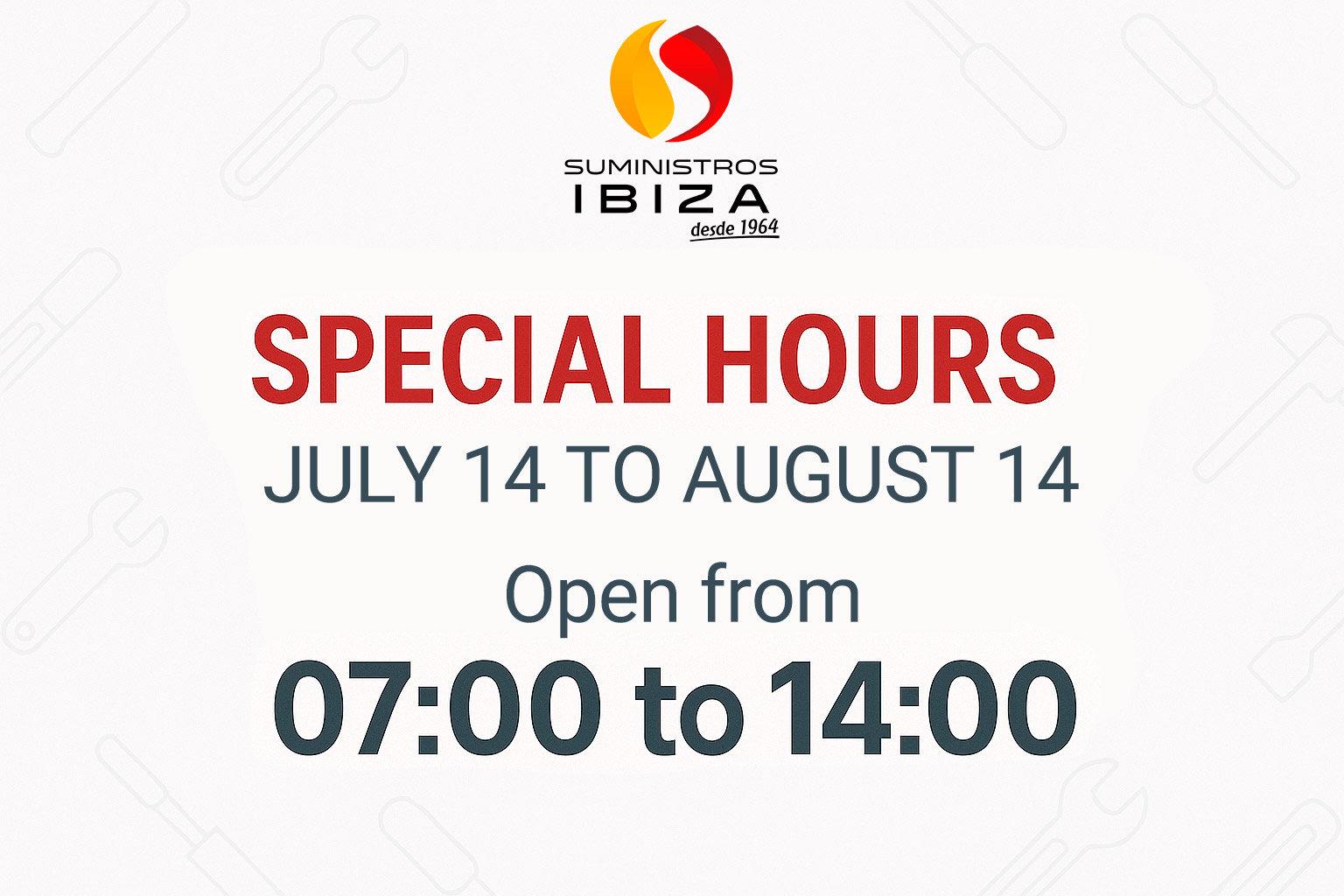 Summer hours 2025