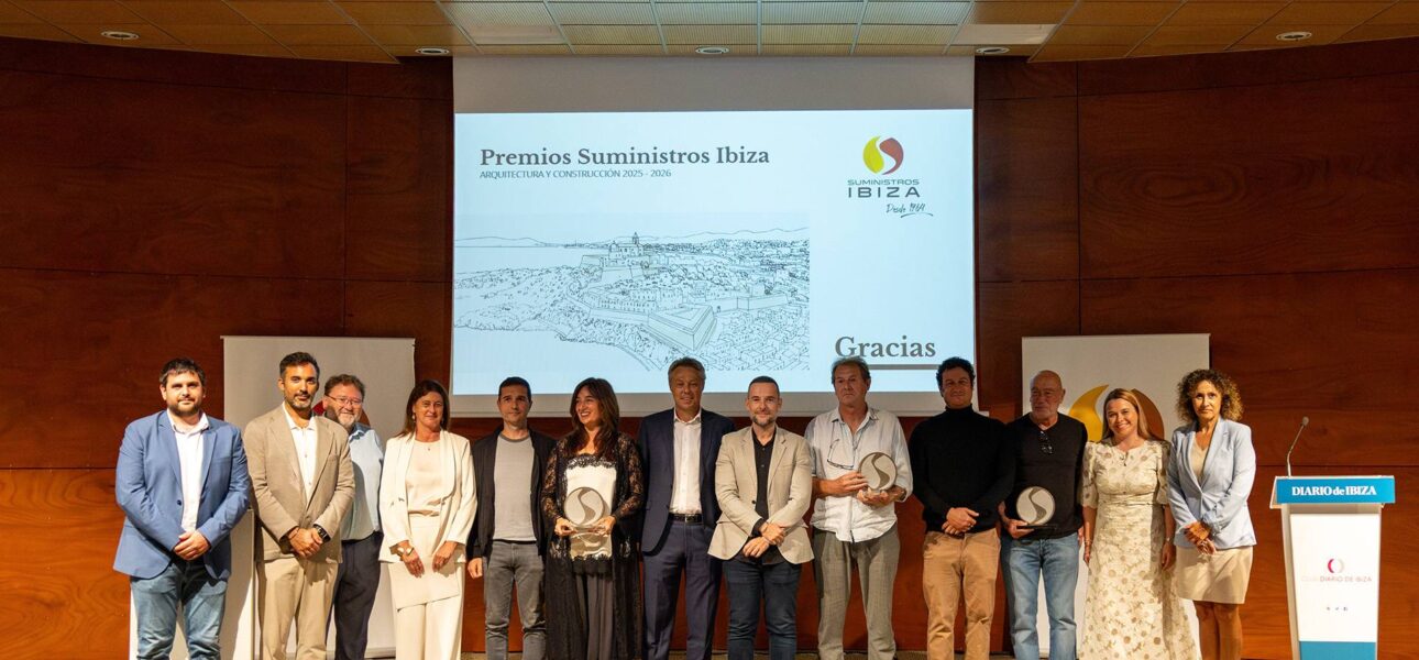 Los ganadores de la I Edición de los Premios Suministros Ibiza de Arquitectura y Construcción 2025-2026